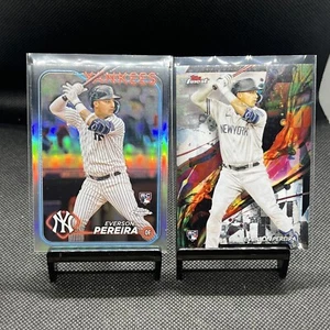 2024 Topps Cromo Everson Pereira Refractor Novato + Uncommon Finest - Yankees - Imagen 1 de 2