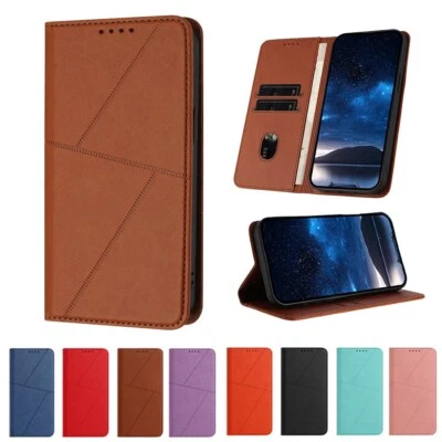 Flip Magnetic Wallet Phone Case for ZTE Blade A52 A53 A54 A55 A72 A72S A73 A75 - Image 1 of 4