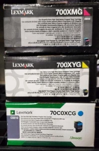 JUEGO GENUINO 3 SELLADOS LEXMARK 700XMG 700XYG 700XYG 70C0XCG 70C0XYG 70X0XMG CS510 - Imagen 1 de 1