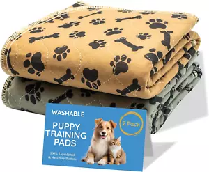 MAGNUS CREATIONS: Reusable Puppy Training Pads, (2-Pack) Washable Dog Pads, Very - Picture 1 of 12