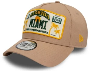 New Era License Plate E Frame Cap Florida Miami Beige : one size - Bild 1 von 2