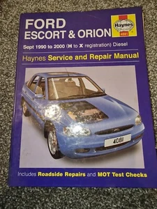 Haynes Manual No. 4081 - Ford Escort And Orion. 1990-2000 (H - X Reg) - Diesel - Picture 1 of 2