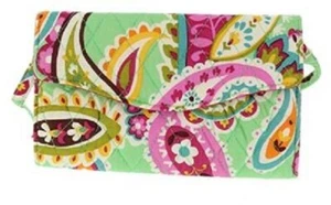 Vera Bradley Correa Cartera Tutti Frutti Bandolera Paisley Verde Rosa Nuevo - Imagen 1 de 2