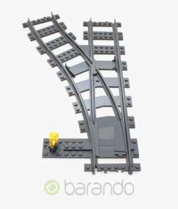 LEGO Schiene Weiche links (53407) - RC-System - dunkelgrau - sehr guter Zustand - Bild 1 von 1