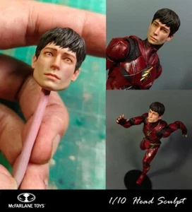 The flash 1/10 ezra miller head sculptor mcfarlance already to ship - Picture 1 of 9