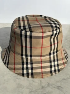 Burberry Bucket Hat Multicolor Vintage Check Technical Cotton M / 57-58 CM - Bild 1 von 15