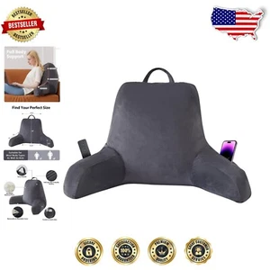 Ergonomic Wedge Pillow for Adults with Removable Cover - Ultimate Back Support - Picture 1 of 9