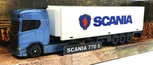 Maisto 11682 - Scania 770 S Truck Trailer - Met. Blue/White - Picture 1 of 5