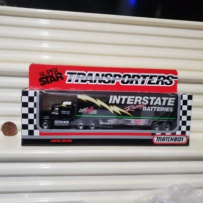 Matchbox JOE GIBBS RACING INTERSTATE 1992 MACK Cab CY107 SuperStar Transporter - Image 1 of 4
