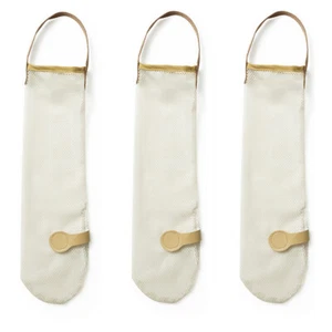 3Pcs Onion Garlic Hanging Organizer Holder Storage Kitchen Wall Hanging Bag Net - Imagen 1 de 6