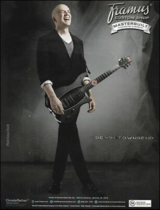Devin Townsend Signature Framus Stormbender Gitarre Werbung 2019 Werbedruck - Bild 1 von 3