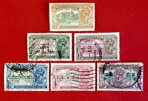 {INDIA-GEORGE V/ Scott #129-134/ M&U/ F-VF/ SIN DELGAS/ CV $47,00/epictronic/JC} - Imagen 1 de 2