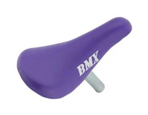 NEW! ABSOLUTE GENUINE BMX KIDS BICYCLE SADDLE WITH POST (22.2M) IN PURPLE. - Picture 1 of 1