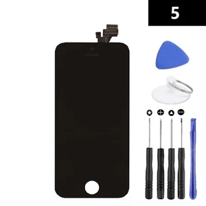 Screen Replacement for iPhone 5 Black LCD Display Digitizer Assembly w/ Tool Kit - Picture 1 of 5