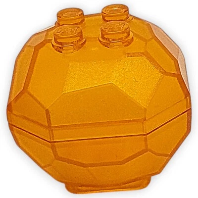 Lego Felsen Stein Rock 30294c01 30293 30294 Trans Orange 10756 4x4x3 Ersatzteil - Bild 1 von 4