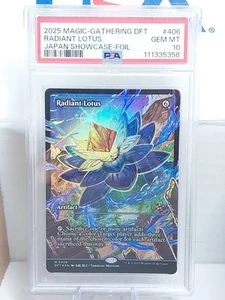 2025 MTG AETHERDRIFT JPN SC-FOIL #406 RADIANT LOTUS PSA 10 - Picture 1 of 2