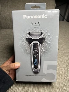 Panasonic ARC 5 Electric Rechargeable Razor - 5-Blade Cordless Shaver ES-LV65-S - Picture 1 of 11
