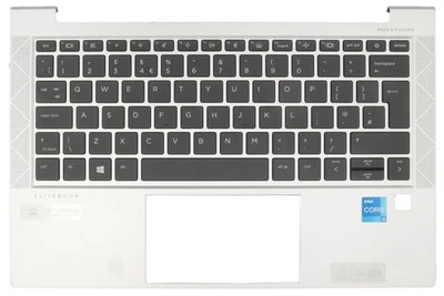 Teclado original del Reino Unido con cubierta de reposamanos para HP EliteBook 830 G7 QWERTY RETROILUMINADO Foto 1 de 2