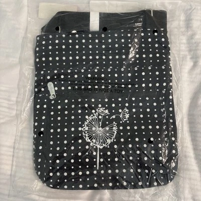 NUEVO Bolso de Hombro Organizador Thirty-One Bandolera Tweed Negro con Cremalleras, Bolsillos Foto 1 de 4