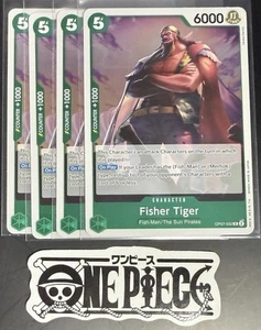 4x One Piece OP07-032 R Fisher Tiger - English - Play Set - Foil - Mint - Picture 1 of 1