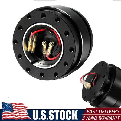 Car Universal Quick Release Kit Racing Steering Wheel 6 Hole Bolt Ball Bearing - Image 1 of 4