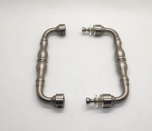 Baroque Style Pull Handle 6"W x 6"H Back-to-Back Shower Door Handles - Picture 1 of 5