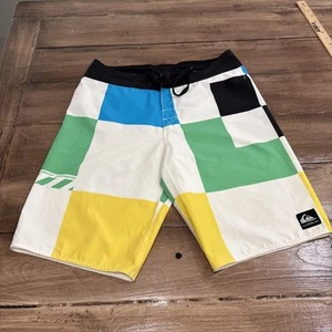 QUIKSILVER Baúles Para Hombres 30 Pantalones Cortos Abstractos De Colección Y2K - Imagen 1 de 11