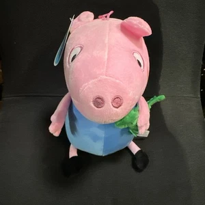 RARE ABD Ltd Peppa Pig George's Green Dinosaur Soft Stuffed Plush Dolls 12" NWT - Picture 1 of 7