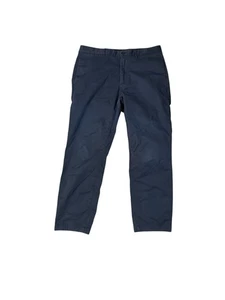 Theory dunkelblaue Chinohose Hose für Herren Größe 32 x 26 vorne flach leise Luxus - Bild 1 von 10
