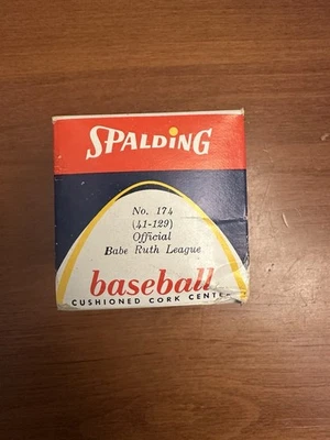 De colección Spalding Oficial Liga Babe Ruth Béisbol No. 174 41-129 CAJA SELLADA Foto 1 de 4