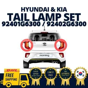 GENUINE OEM Hyundai Kia Rear Tail Light Lamp LH RH SET Morning Picanto 2017-2019 - Picture 1 of 2