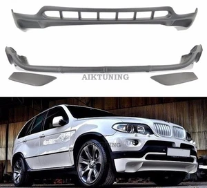 Cenefa adicional de labios sintonizador alerón delantero y trasero (se adapta a BMW E53 X5 2000-2006) - Imagen 1 de 7
