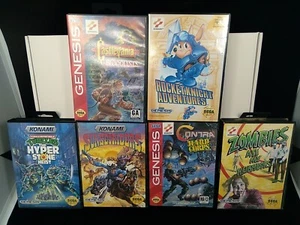 Sega Genesis 6 Spiele Lot - Castlevania, Rocket Knight, Turtles, Sunset... - Bild 1 von 14