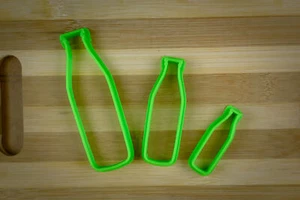 Botella de leche - Botella de vidrio vintage - Cortador de galletas multitamaño - Imagen 1 de 10