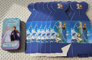 Disney New Frozen Items Hair Set In Tin & 6 Flat pack Party Boxes - Picture 1 of 6