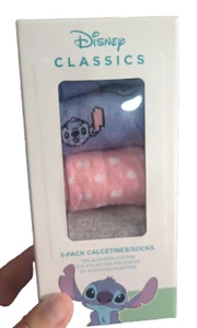 Disney Kids Socks, Soft Stretchy Socks in Pack of 5 - T 27-40 Lilo & Stitch - Picture 1 of 11