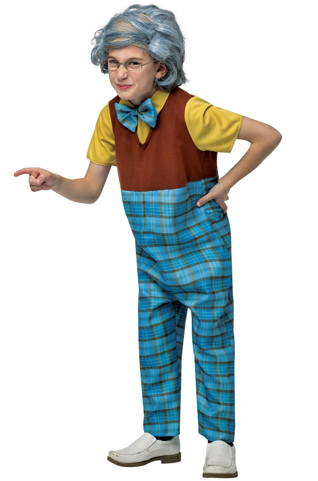 Disfraz de abuelo gruñón anciano niño Foto 1 de 1