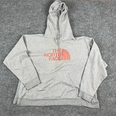 Sudadera con Capucha The North Face Para Mujer 2X Gris Pullover Vellón Logo Informal Exterior Cálida Foto 1 de 4