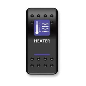 UTV BLUE LED HEATER SINGLE THROW ROCKER SWITCH - Picture 1 of 1