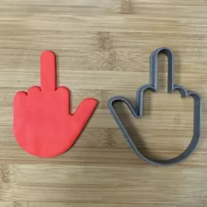 Middle Finger Cookie Cutter (4 inches) - Picture 1 of 2