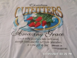 NEW Religious T-Shirt: Amazing Grace w/ Rose : Lots of sizes & colors S-5XL - Picture 1 of 2
