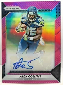 Alex Collins 2016 Panini Prizm PINK Refractor RC Autograph Auto SEAHAWKS/RAVENS - Picture 1 of 2