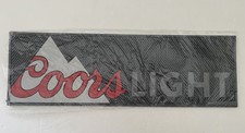 Coors Light Grey Rubber Beer Drip Mat Bar Runner Man Cave Pub Garden Party