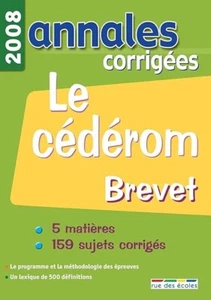 Logiciel Scolaire Annales Corrigées 2008 - Le Cédérom Brevet - NEUF sous Blister - Photo 1/2