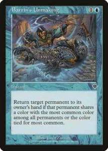 BARRIN'S UNMAKING X 4 E/X+ INVASION MAGIC THE GATHERING - Picture 1 of 1