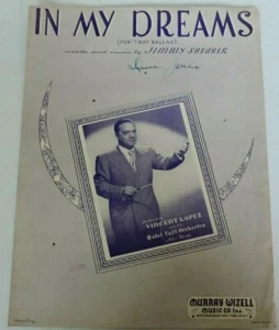 Spartiti vintage In My Dreams 1948 Fox Trot Ballata Jimmy Shearer Murray Wizel - Foto 1 di 6