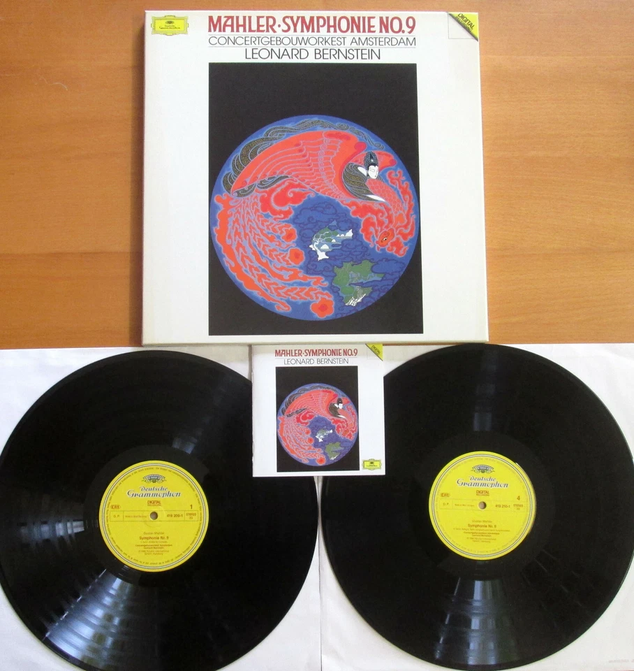 DG 419 208-1 Mahler Symphony no. 9 Bernstein 2LP NEAR MINT West Germany ED1 - Image 1 of 4