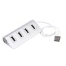 4-Port USB 2.0 Multi HUB Splitter Expansion Adapter High Speed For PC Laptop Mac