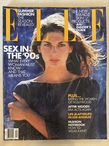 ELLE Magazine April 1994 GABRIELLE REECE Alan Dershowitz Mia Farrow - Imagen 1 de 5