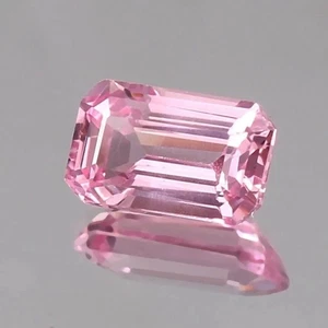 AAA 9.82 Ct Pink Color Morganite Emerald Cut, Top Quality Madagascar Unheated - Picture 1 of 4
